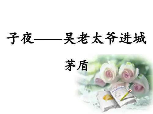 高中语文选修中国小说欣赏课件-15.《子夜》-人教版