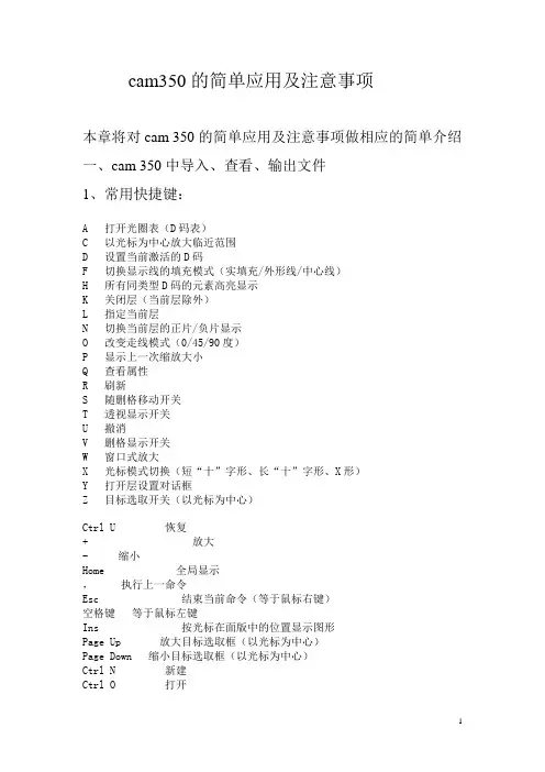 cam350的简单应用及注意事项