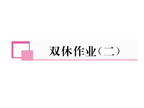 人教版八年级数学上册习题课件:双休作业(二) (共25张PPT)