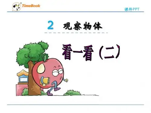 2016【北师大版】一年级下：第2单元-观察物体《看一看(2)》课件