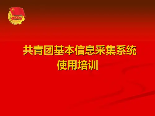 共青团信息采集系统使用