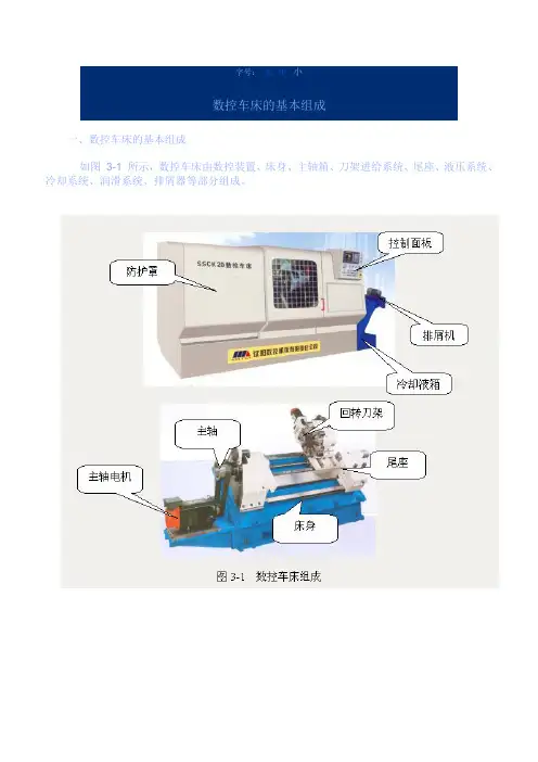 数控车床的基本组成