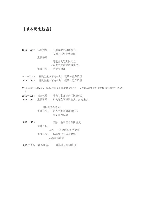 近代史资料汇总
