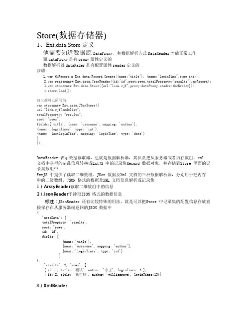 ext学习笔记