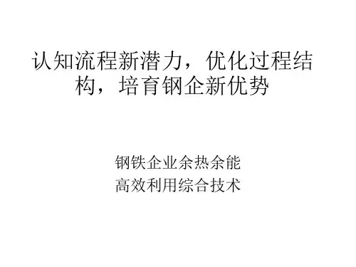 钢铁行业节能减排概述
