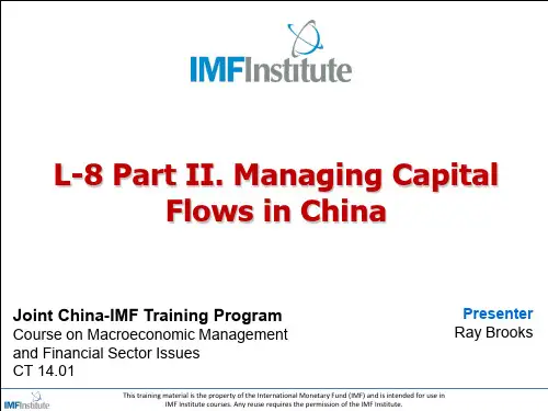 IMF高级宏观经济学研修班CT1405MMF-L08ManagingI34页PPT文档