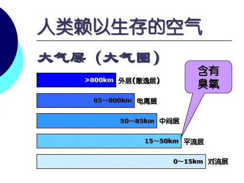 沪教版(上海)初中化学九年级上册 2.1  人类赖以生存的空气  课件