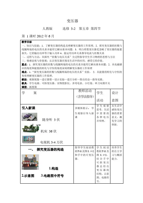 变压器原理