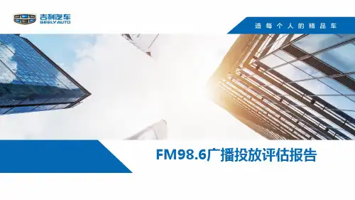 广播投放评估报告1
