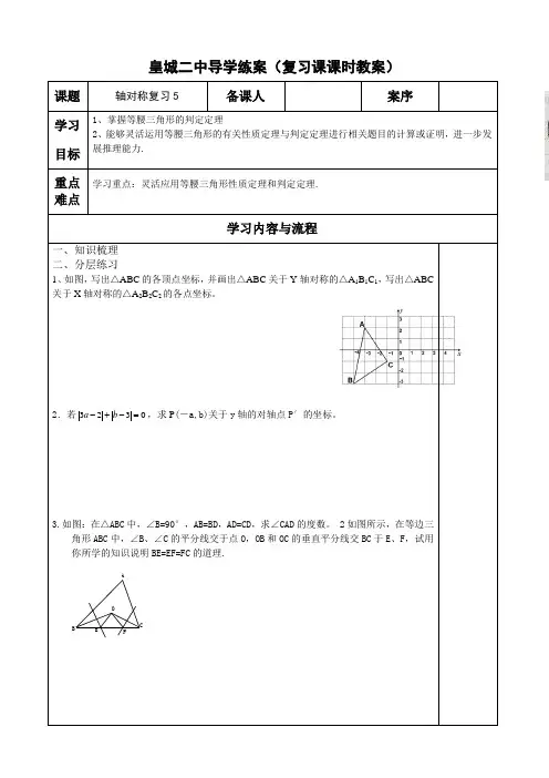 轴对称复习5