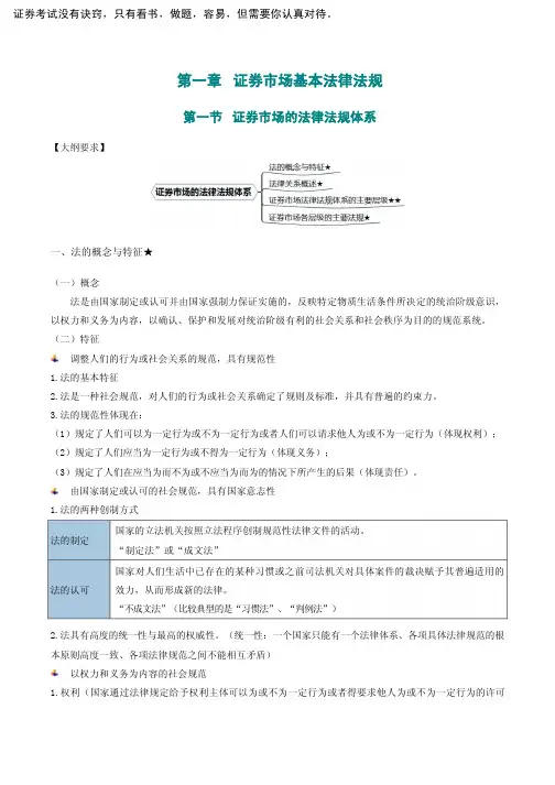 2018新大纲证券市场基本法律法规精讲课件