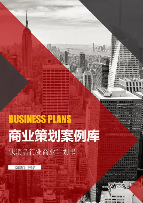 快消品行业商业计划书