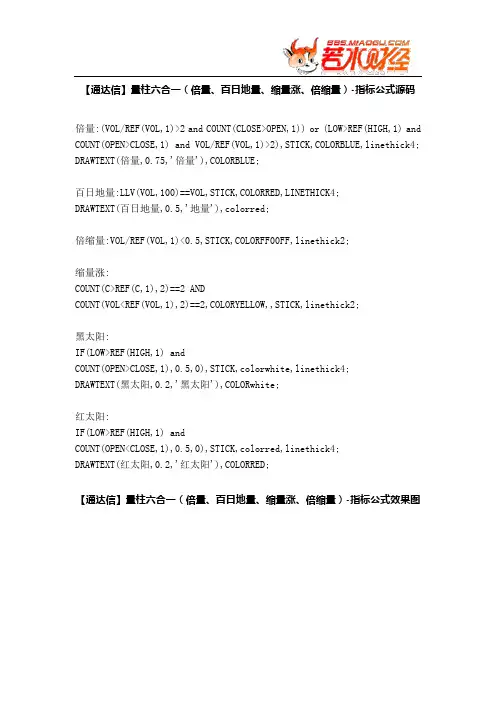 【股票指标公式下载】-【通达信】量柱六合一(倍量、百日地量、缩量涨、倍缩量)