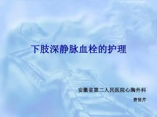 下肢深静脉血栓的护理-