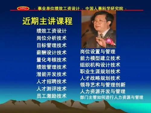 人事管理制度变革与创新