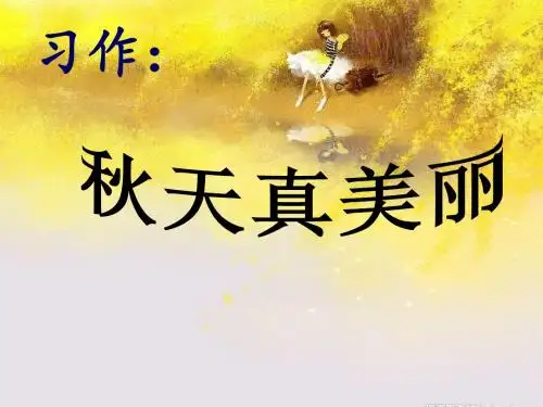 三年级上册语文园地三___习作