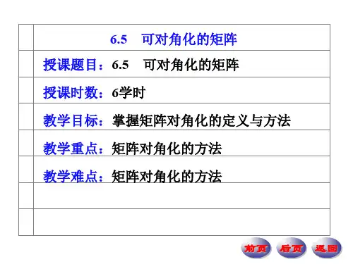 可对角化的矩阵.ppt