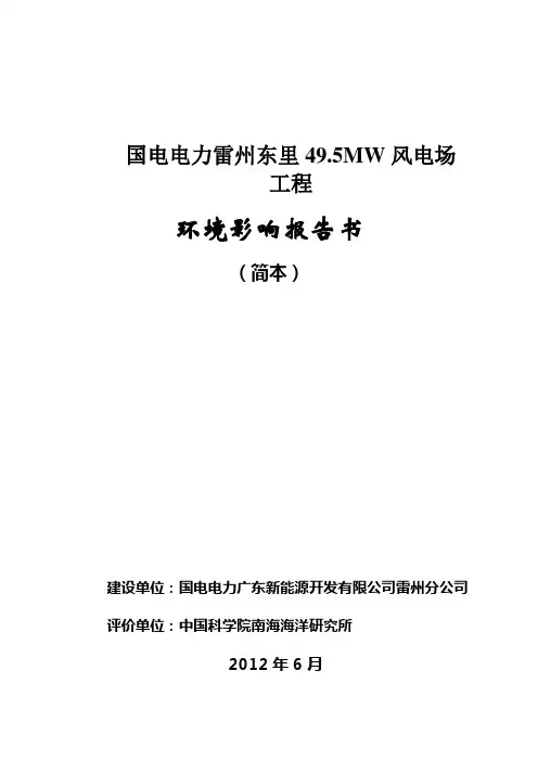 国电电力雷州东里49