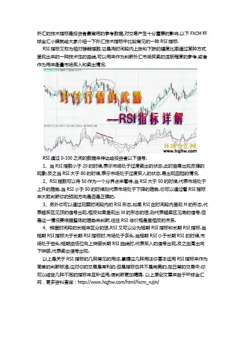 外汇中的RSI指标
