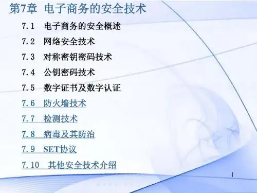 第7章 电子商务的安全技术-PPT精品文档
