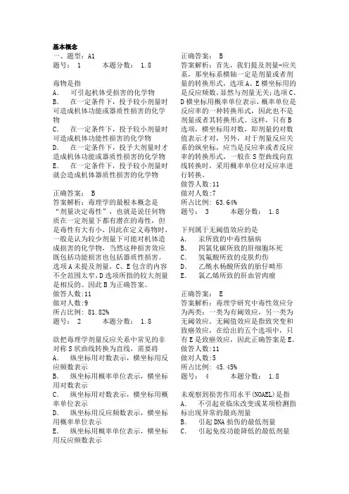 毒理学