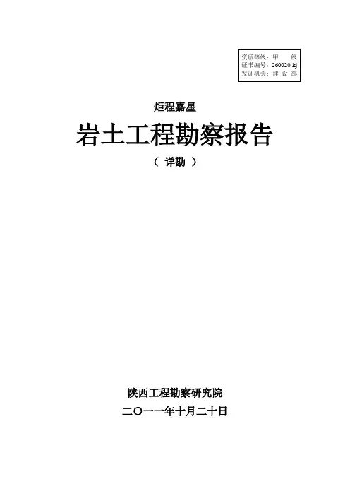 工程勘察报告-新