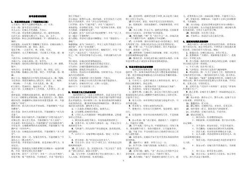 高考易错成语集锦(分类整理版) 2
