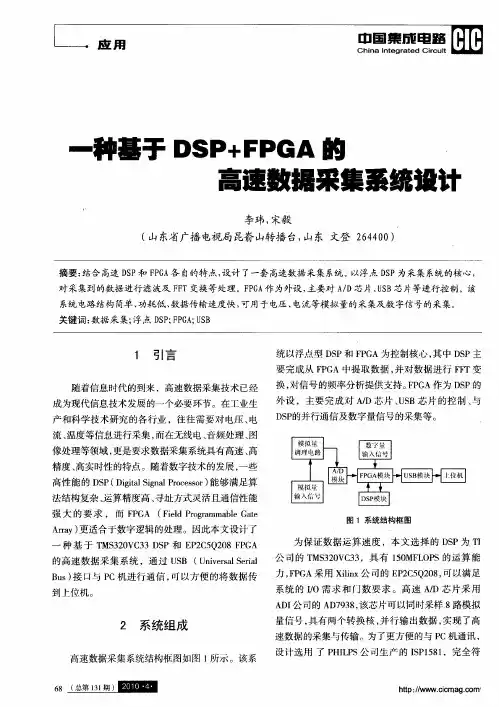 一种基于DSP+FPGA的高速数据采集系统设计