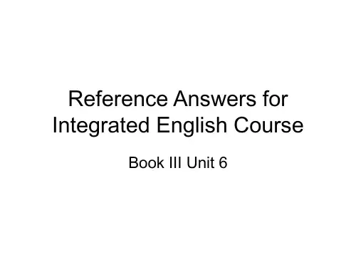 综英III unit6课后