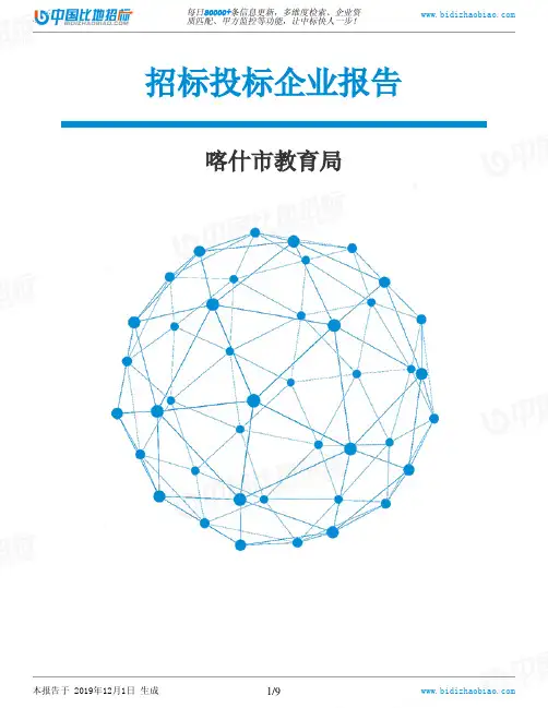 喀什市教育局-招投标数据分析报告