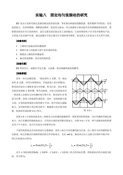 均匀弦振动实验报告