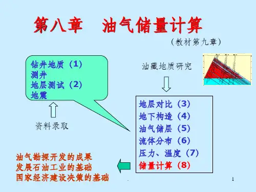 石油地质储量计算