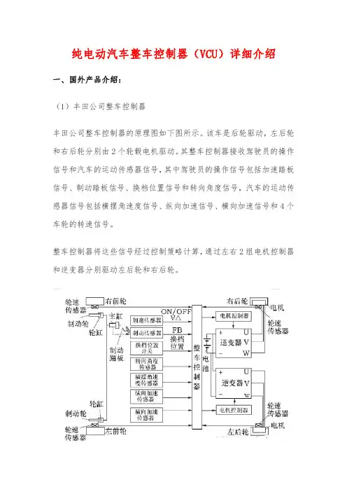 纯电动汽车整车控制器(VCU)详细介绍