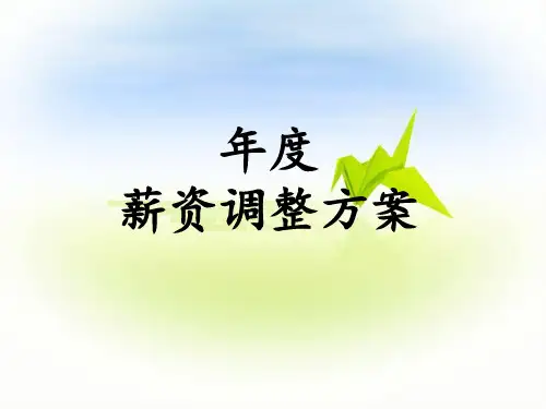 一个很详细的年度薪资调整方案ppt25页.ppt.ppt