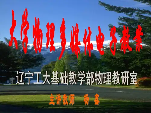 1.1 描述质点运动的物理量