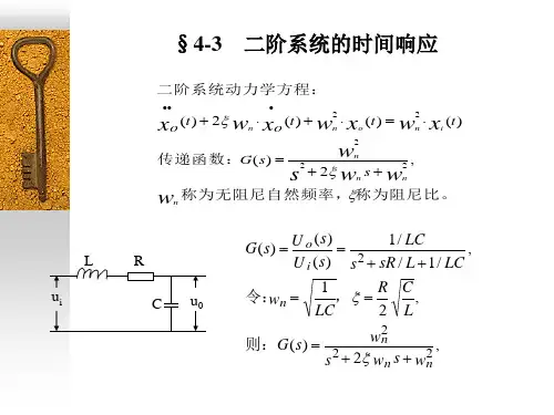 大学控制工程基础 课件第4章3二阶系统.