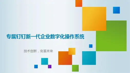 专属钉钉新一代企业数字化操作系统