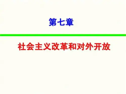 毛邓三课件 第七章