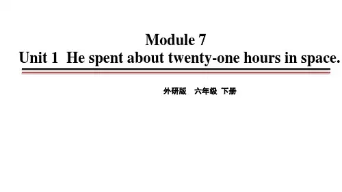 外研版小学六年级英语下册教学课件 Module7 Unit1