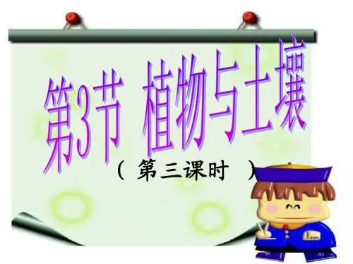 3.3植物与土壤(第3课时)