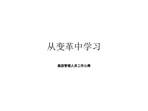 企业组织机构调整中的变革管理