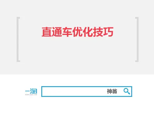 淘宝直通车优化技巧精品PPT课件