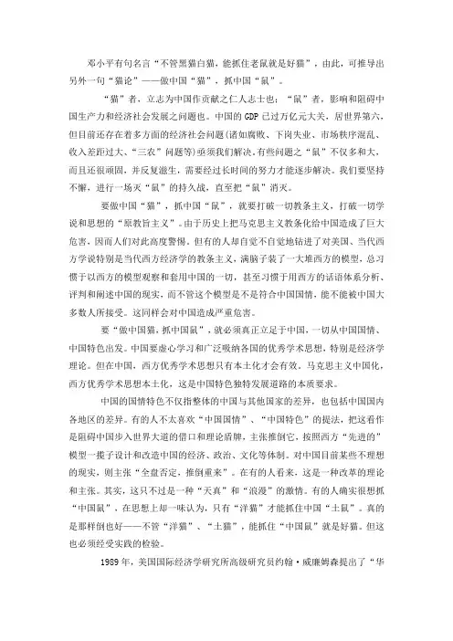 马哲案例分析-做中国猫 抓中国鼠