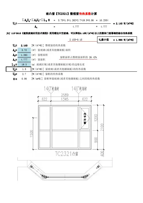 隔热铝合金门窗 传热系数、遮阳系数、可见光透射比 2018.07.04