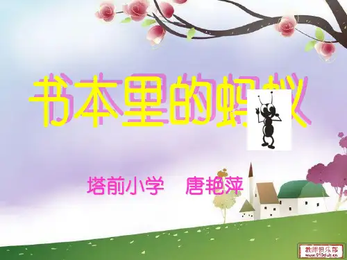 《书本里的蚂蚁》教学课件