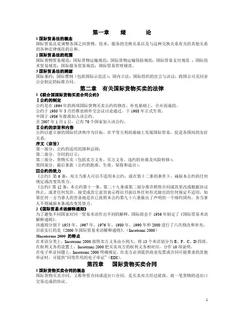 国际贸易法