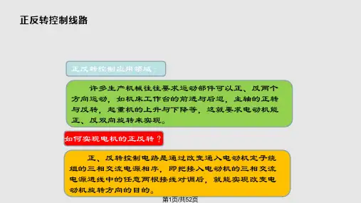 交流接触器联锁正反转控制电路PPT课件