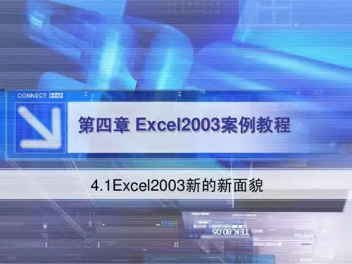 第4章 Excel 2003案例教程