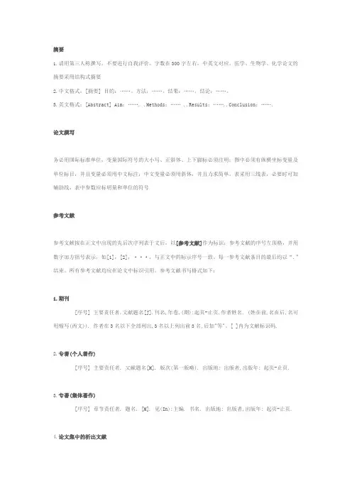 投稿格式