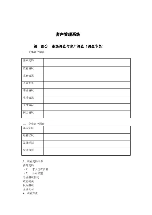 客户管理系统